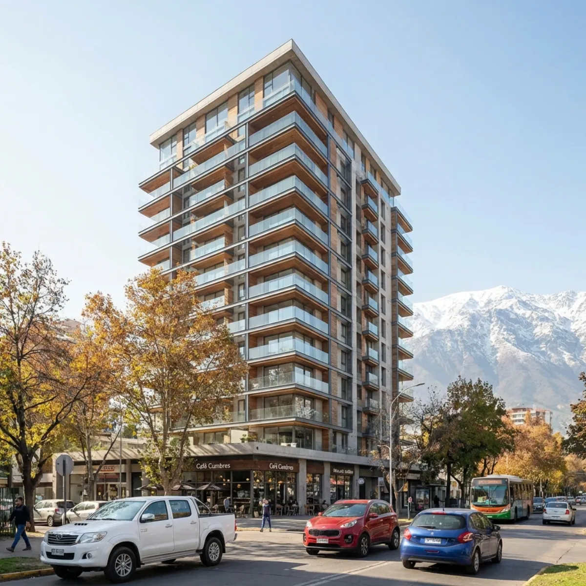 Landing page de proyecto inmobiliario en laptop en Chile