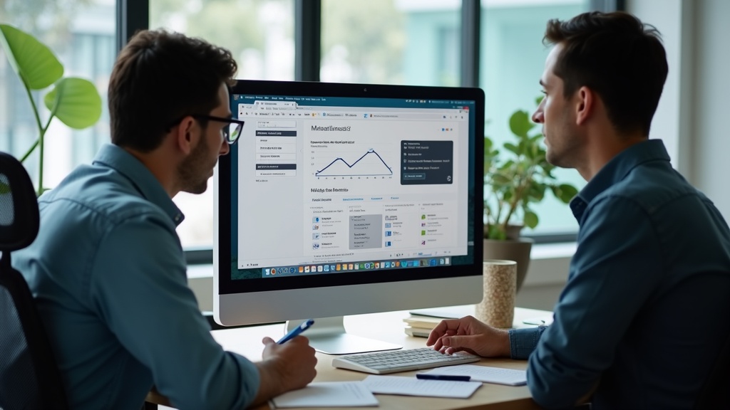 Interfaz de Google Ads para campaña inmobiliaria en Santiago