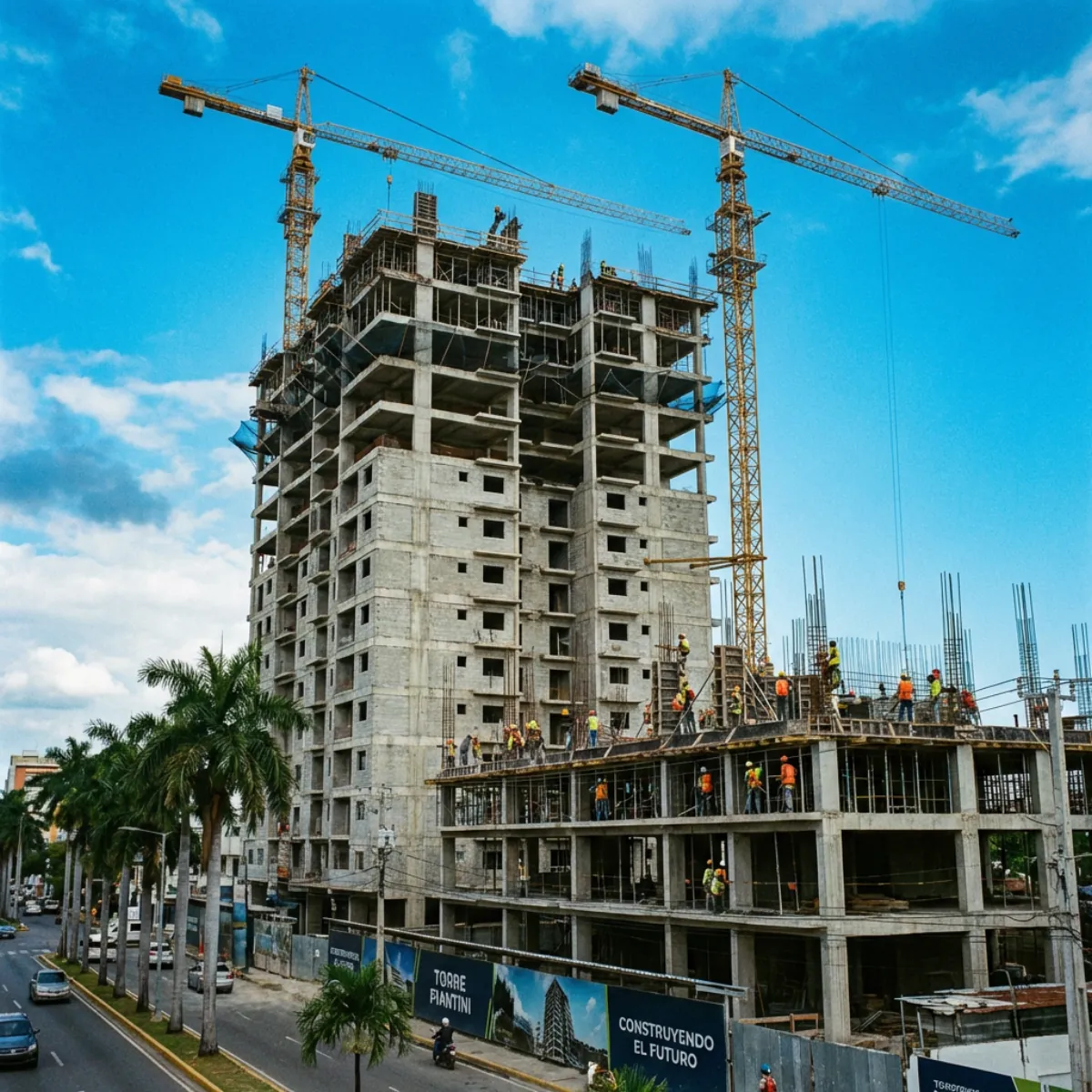 Desarrollo inmobiliario en construcción en República Dominicana