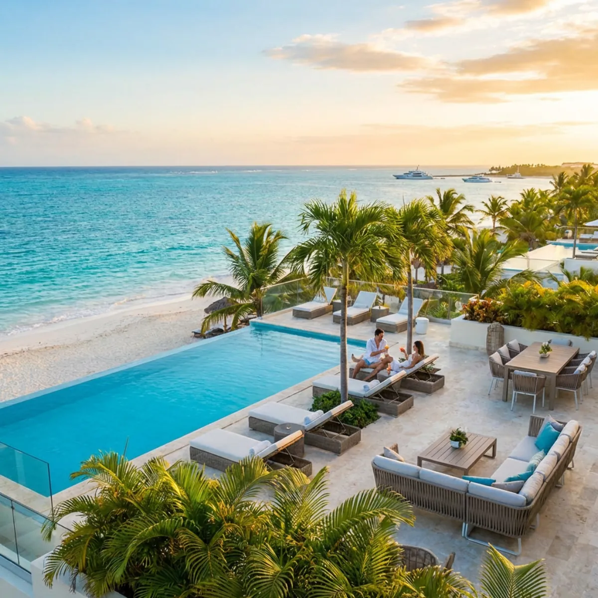 Landing page inmobiliaria en laptop en República Dominicana