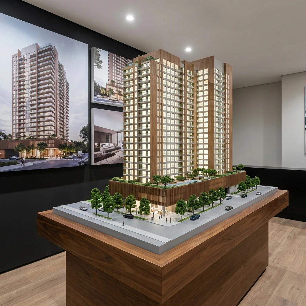 Landing page inmobiliaria en laptop en México